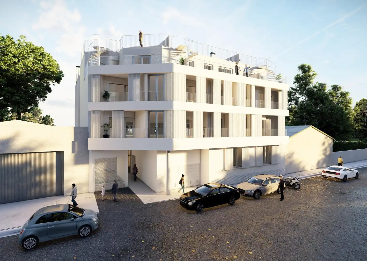 Vista exterior de Piso en venta en Mijas con Aire acondicionado, Terraza y Trastero