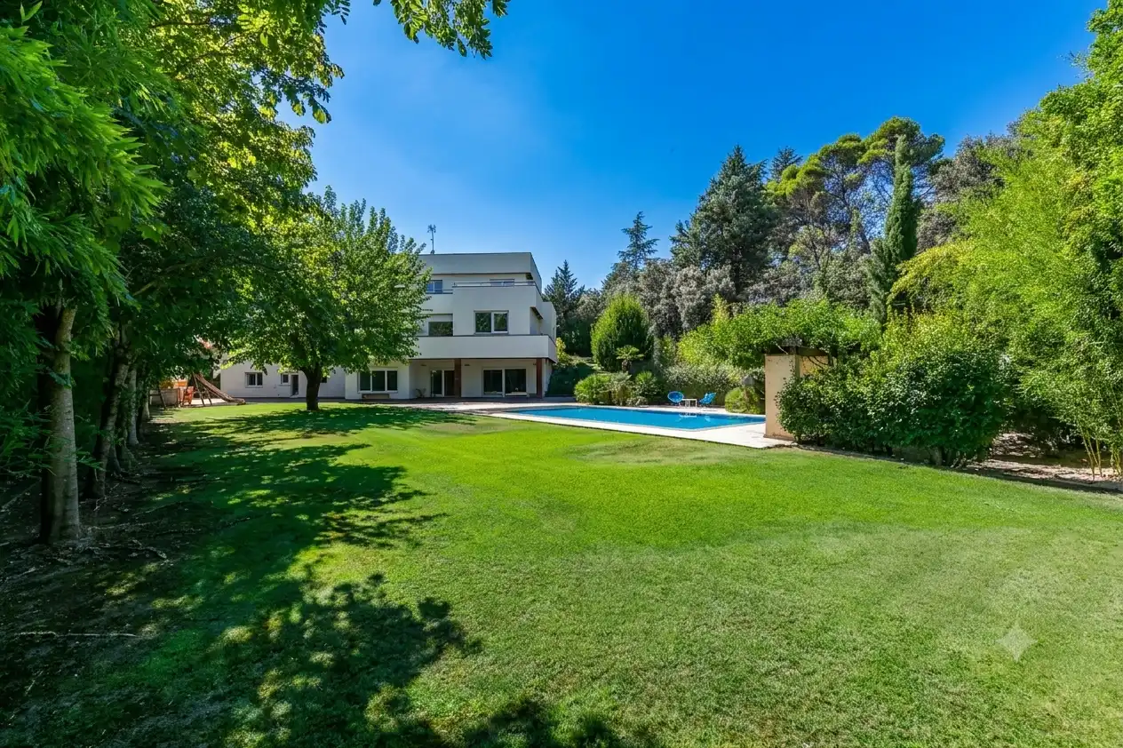 Garden of Houses for rent in Madrid  with Air Conditioner, Heating and Private garden