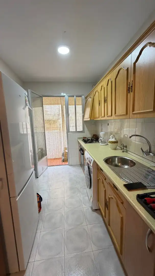 Kitchen of Flat for rent in Castuera  with Furnished, Oven and Washing machine