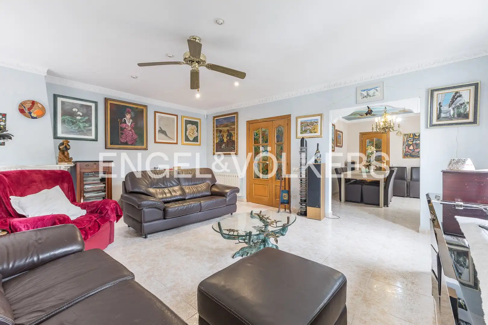 Living room of Houses for sale in Vallirana, Barcelona
