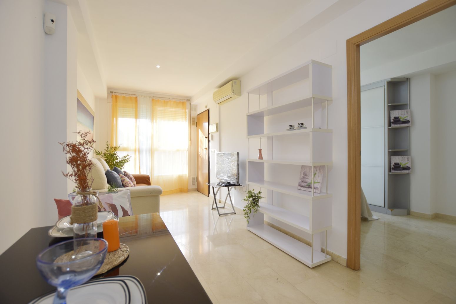 Sala de estar de Piso en venta en Rafelbuñol / Rafelbunyol con Aire acondicionado, Jardín privado y Trastero