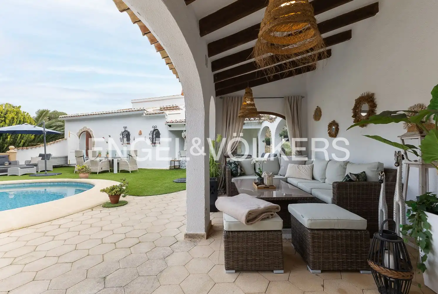 Terrace of Houses for sale in Jávea / Xàbia  with Air Conditioner, Heating and Private garden