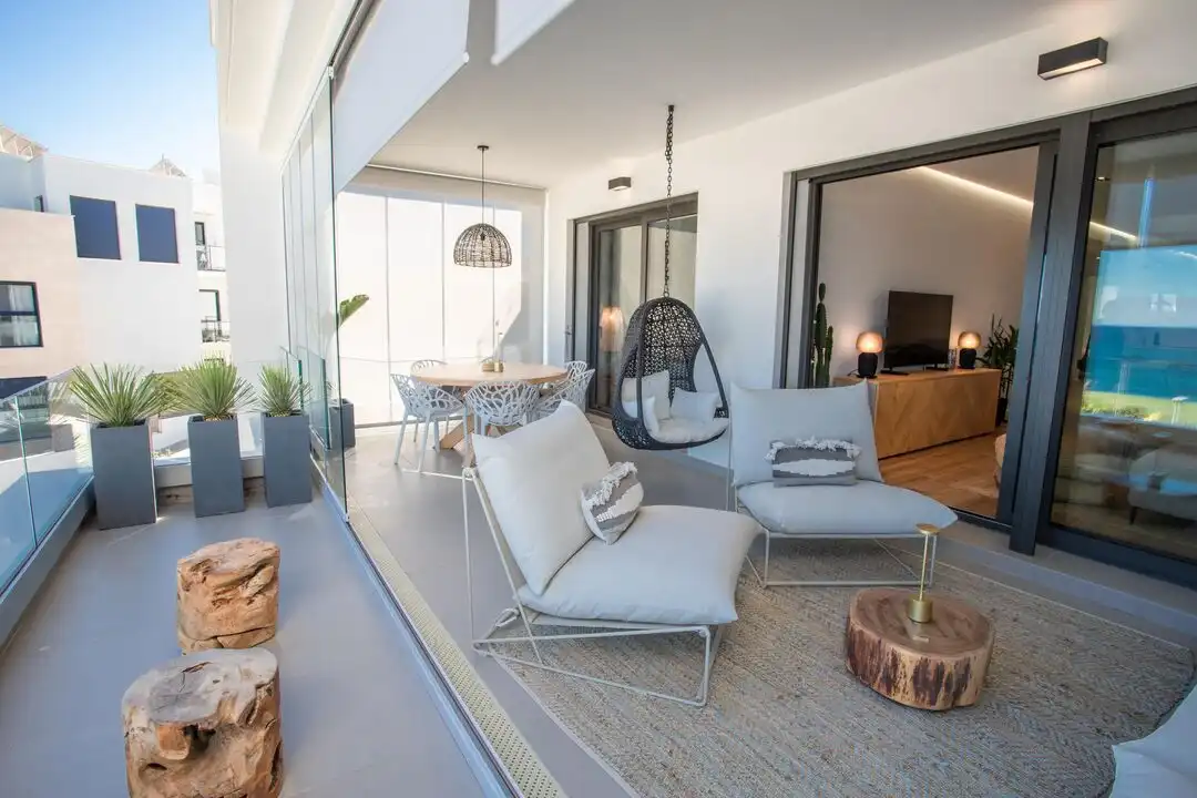 Terrace of Duplexes for rent in La Alcaidesa  with Air Conditioner, Heating and Private garden