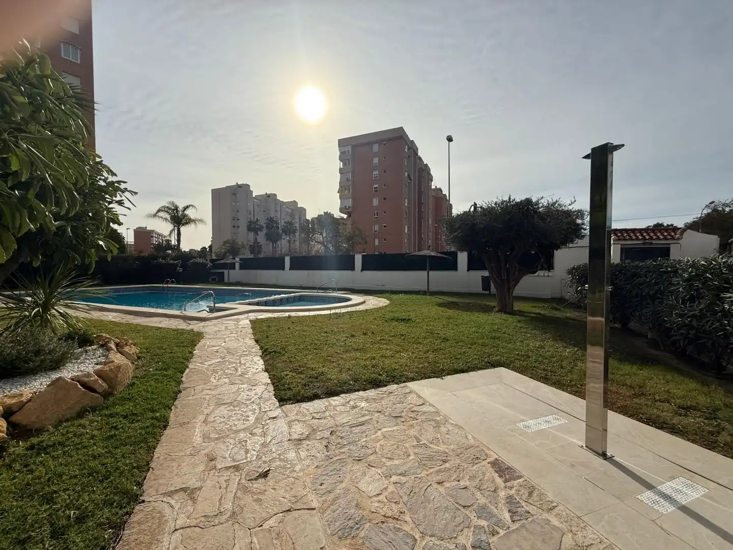 Swimming pool of Flat for sale in Alicante / Alacant  with Air Conditioner, Heating and Terrace