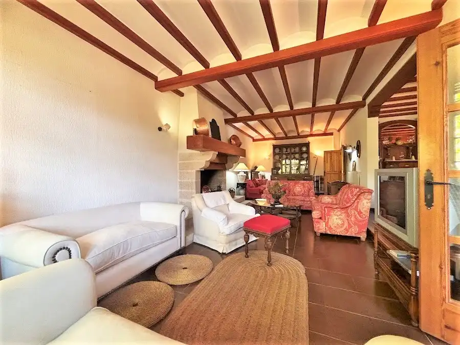 Sala d'estar de Casa o xalet en venda en Atzeneta d'Albaida amb Aire condicionat, Calefacció i Jardí privat