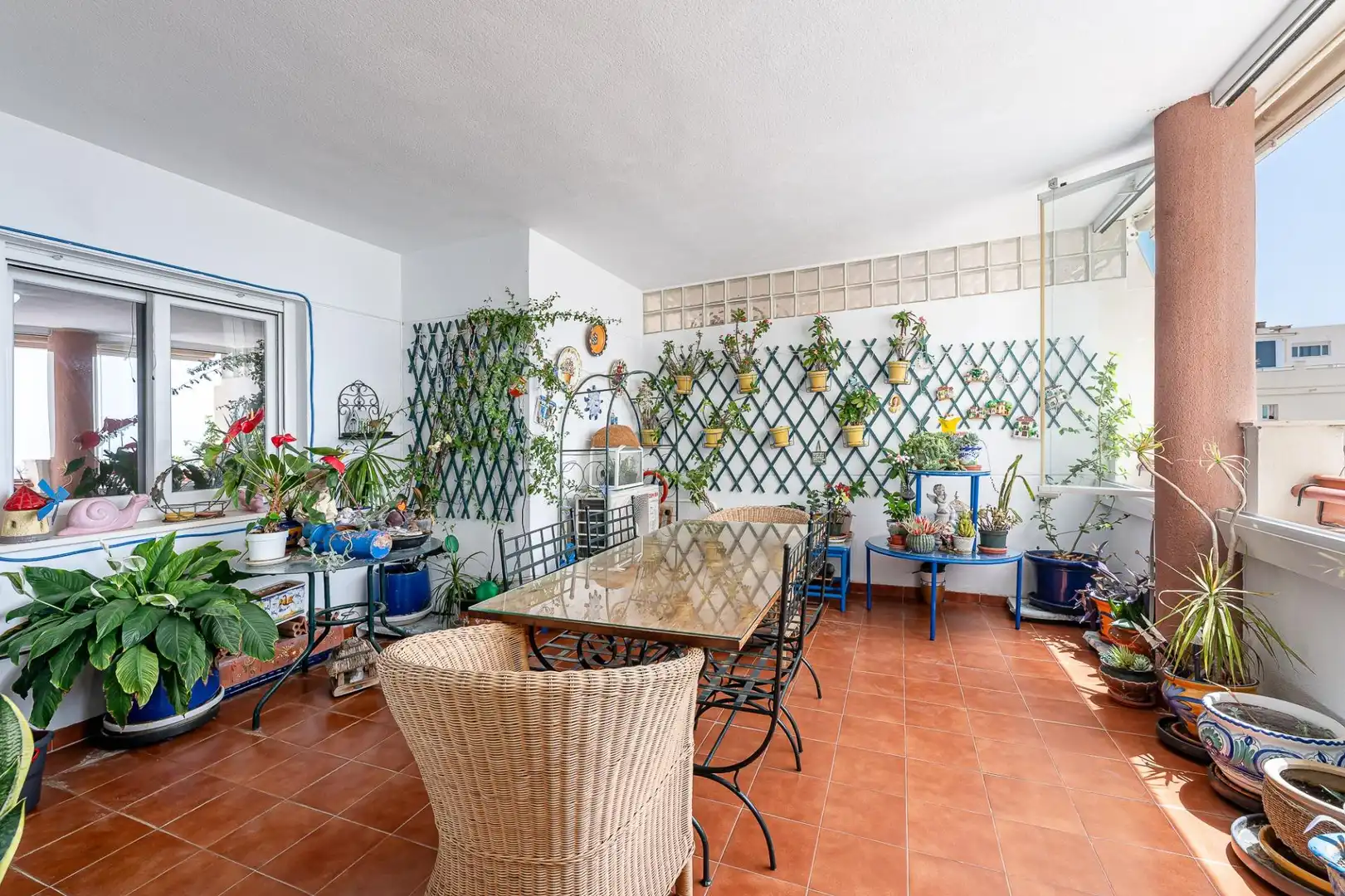 Terrace of Flat for rent in Torrequebrada