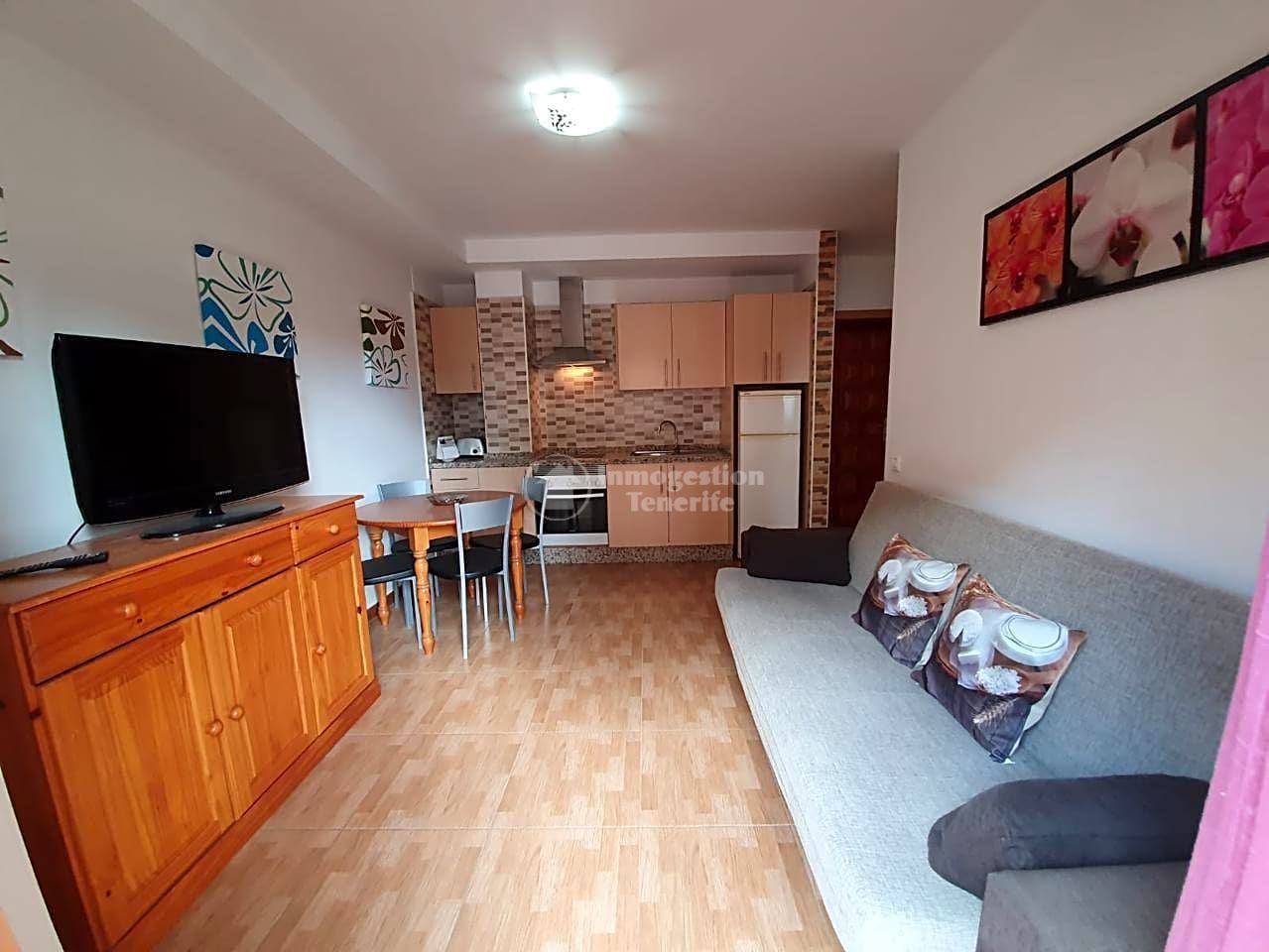 Sala d'estar de Pis de lloguer en Arona amb Moblat i Balcó