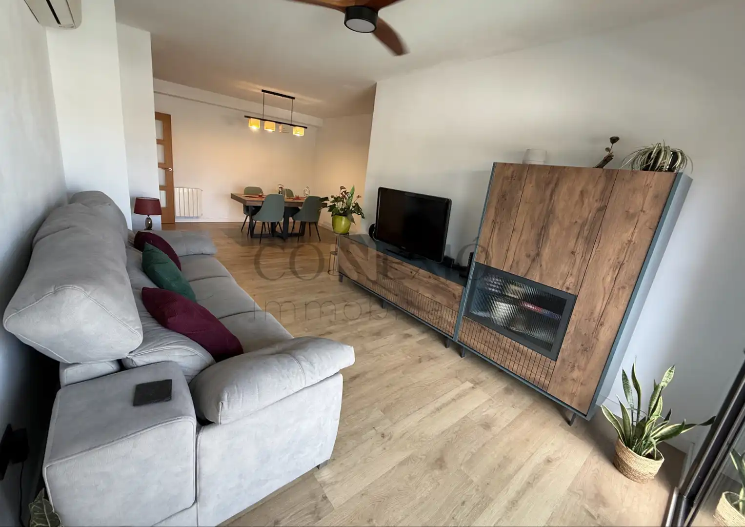 Living room of Flat for sale in Malgrat de Mar  with Air Conditioner, Heating and Parquet flooring