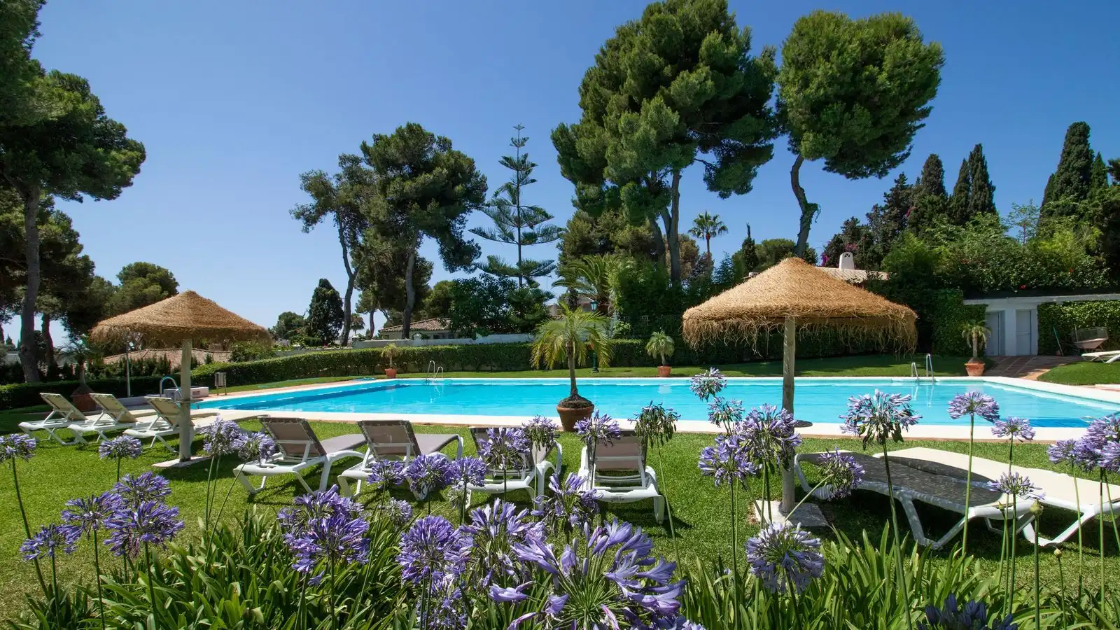 Piscina de Piso en venta en Marbella con Aire acondicionado, Terraza y Amueblado
