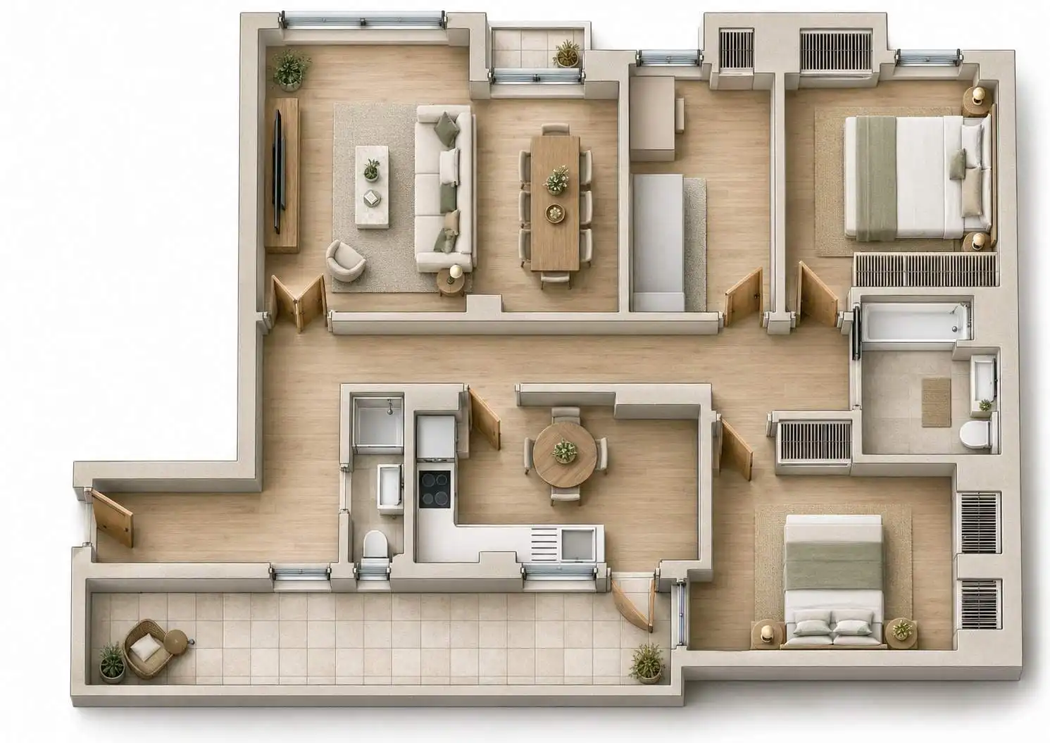 Piso en venta en Alicante / Alacant con Terraza, Balcón y Alarma