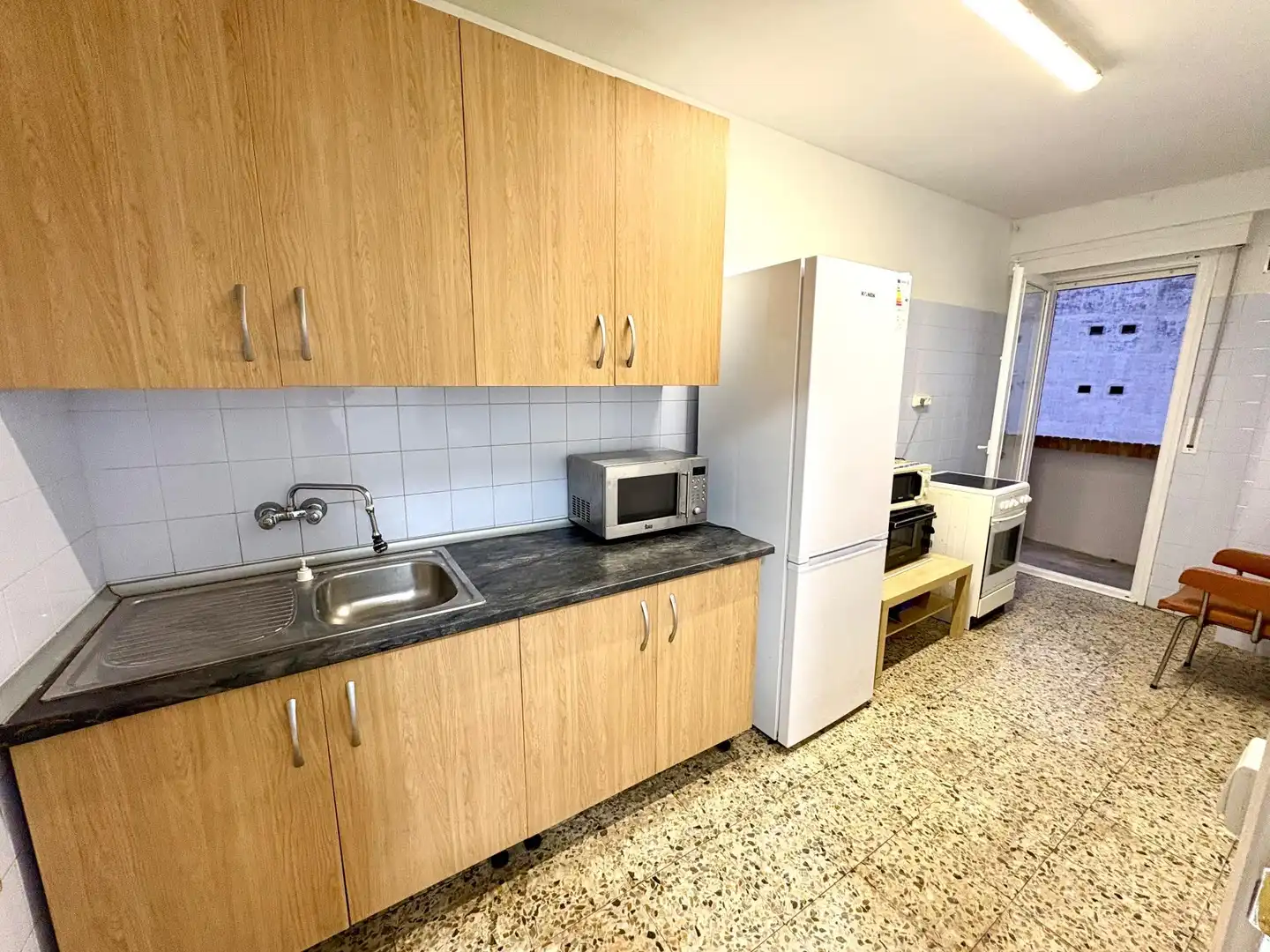 Kitchen of Flat for sale in Tudela  with Heating, Terrace and Furnished