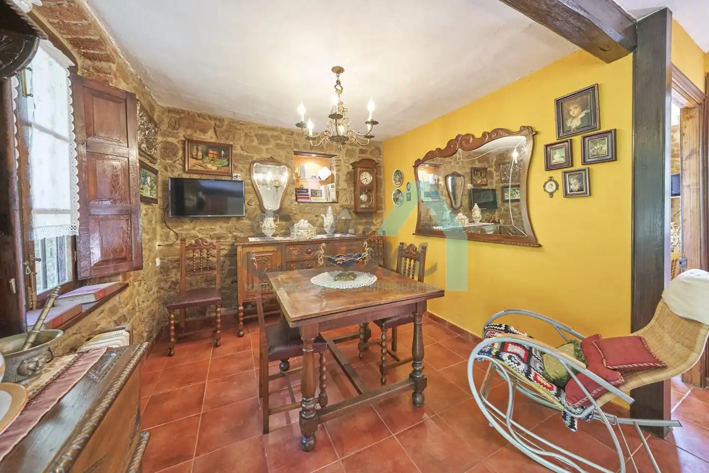 Dining room of Houses for sale in Langreo  with Private garden and Balcony