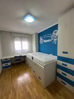 Schlafzimmer von Wohnung zur Miete in León Capital  mit Heizung, Parkett und Terrasse