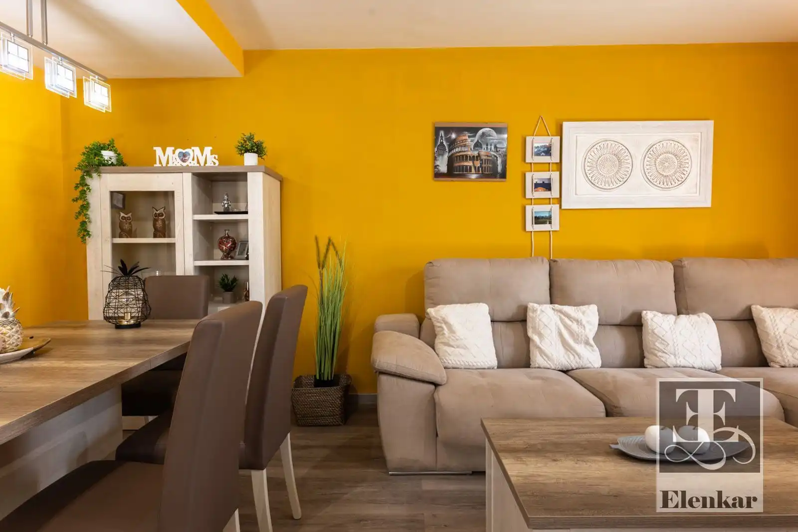 Sala de estar de Casa adosada en venta en Santa Oliva con Aire acondicionado, Terraza y Trastero