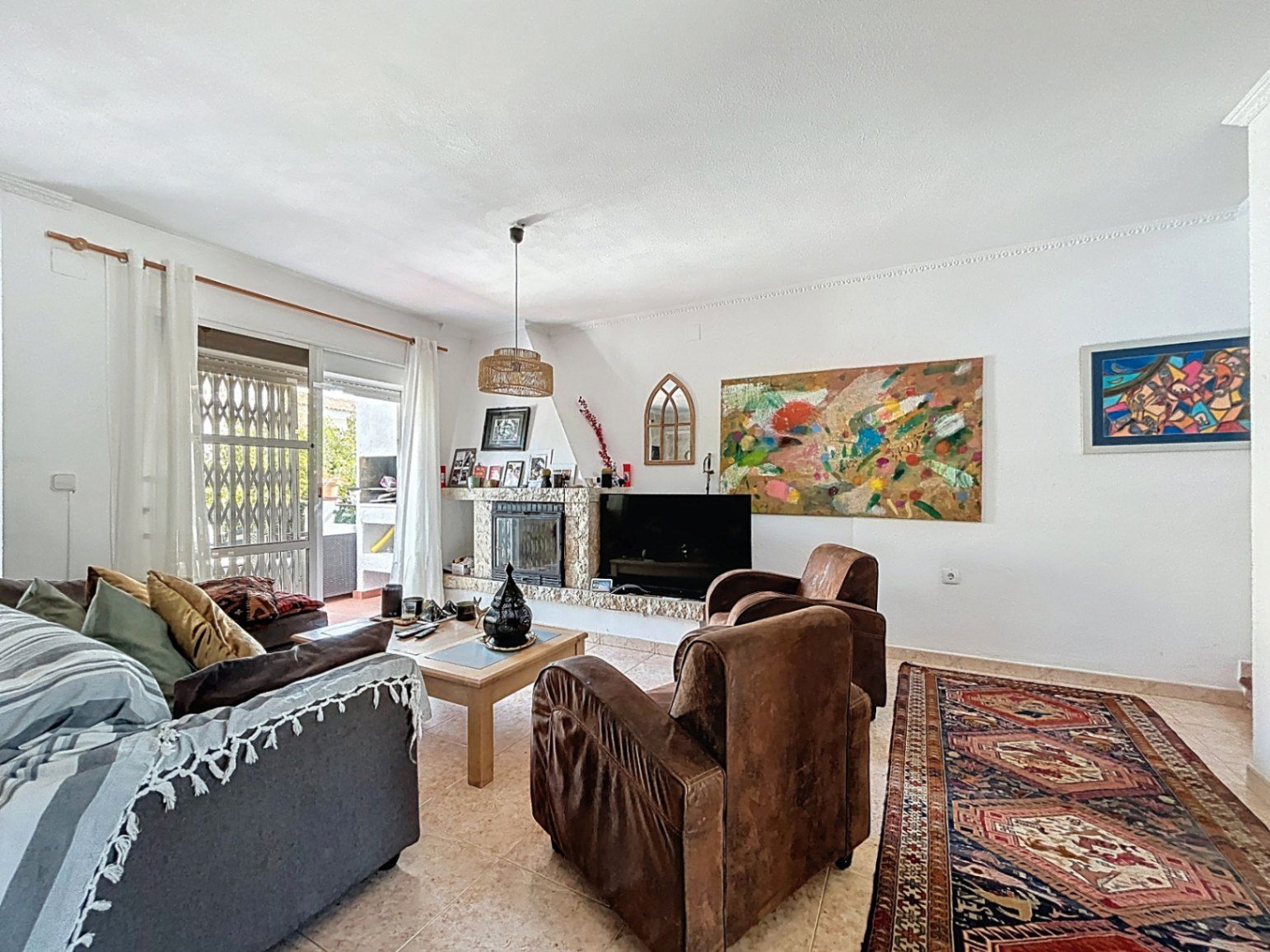 Living room of House or chalet for sale in La Nucia  with Air Conditioner, Private garden and Terrace