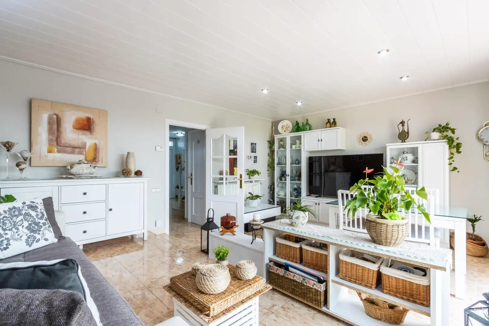 Sala de estar de Casa o chalet en venta en Terrassa con Aire acondicionado, Calefacción y Jardín privado