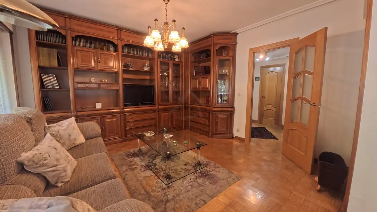 Sala de estar de Piso en venta en  Logroño con Calefacción, Parquet y Terraza