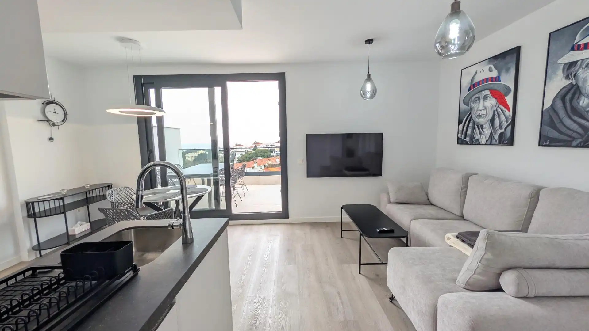 Sala de estar de Piso de alquiler en Torremolinos con Aire acondicionado, Terraza y Trastero