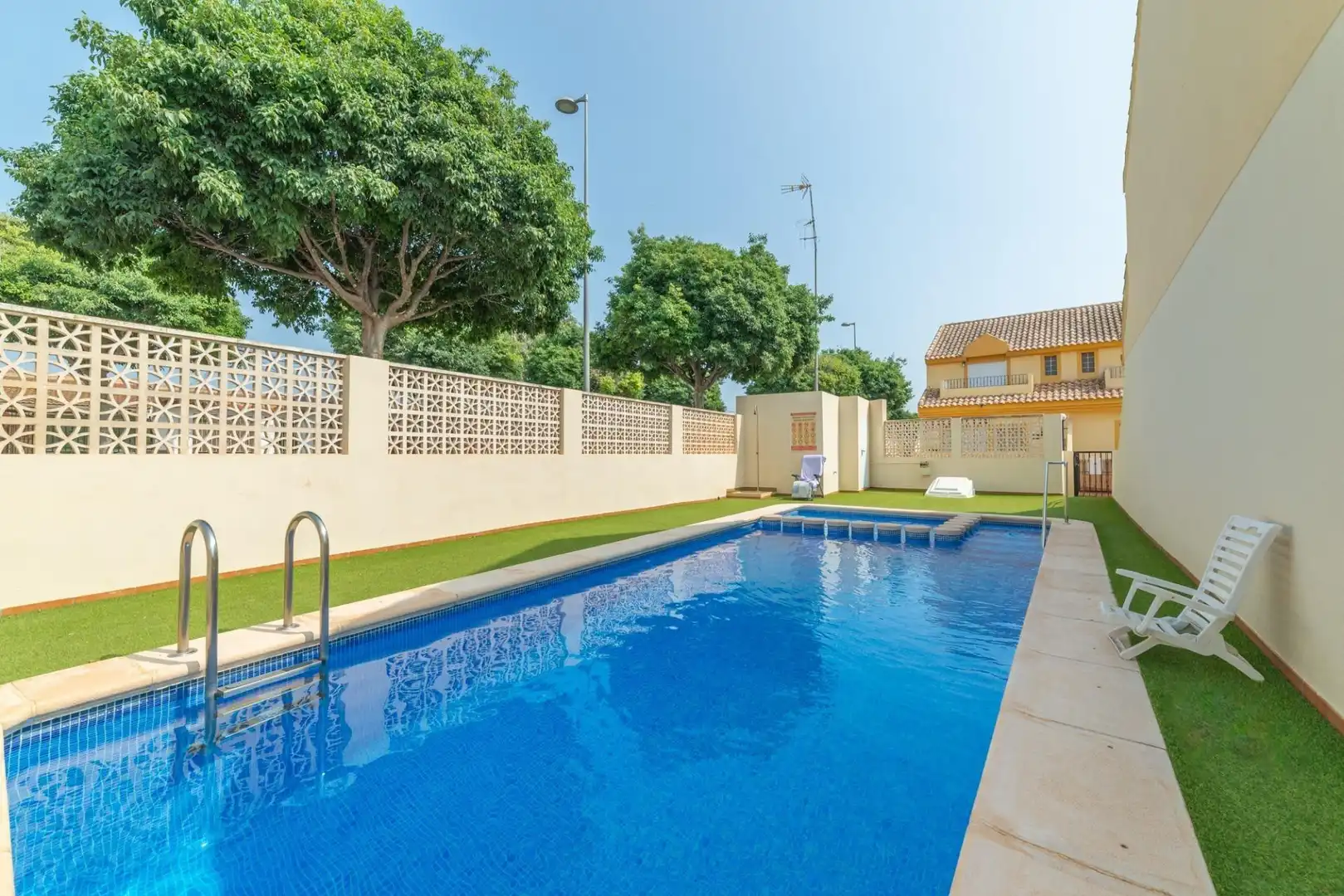 Swimming pool of Detached homes for sale in San Javier  with Terrace, Storage room and Alarm