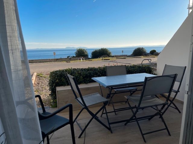 Terrace of Flat for sale in Roses  with Furnished