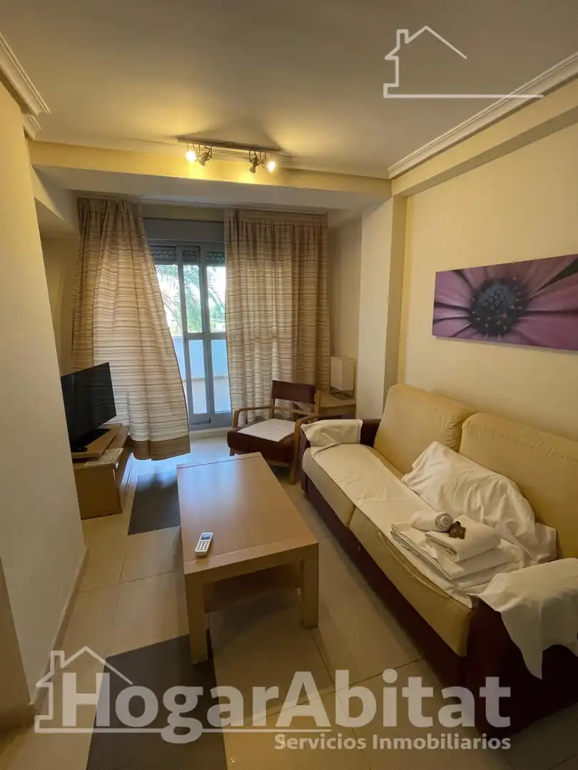 Living room of Flat for sale in Vera  with Air Conditioner, Private garden and Terrace