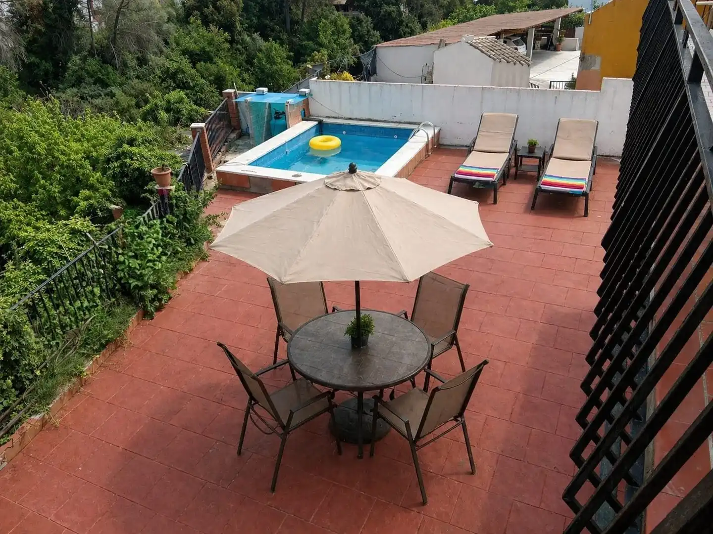 Terrassa de Casa o xalet en venda en Rubí amb Aire condicionat, Jardí privat i Terrassa