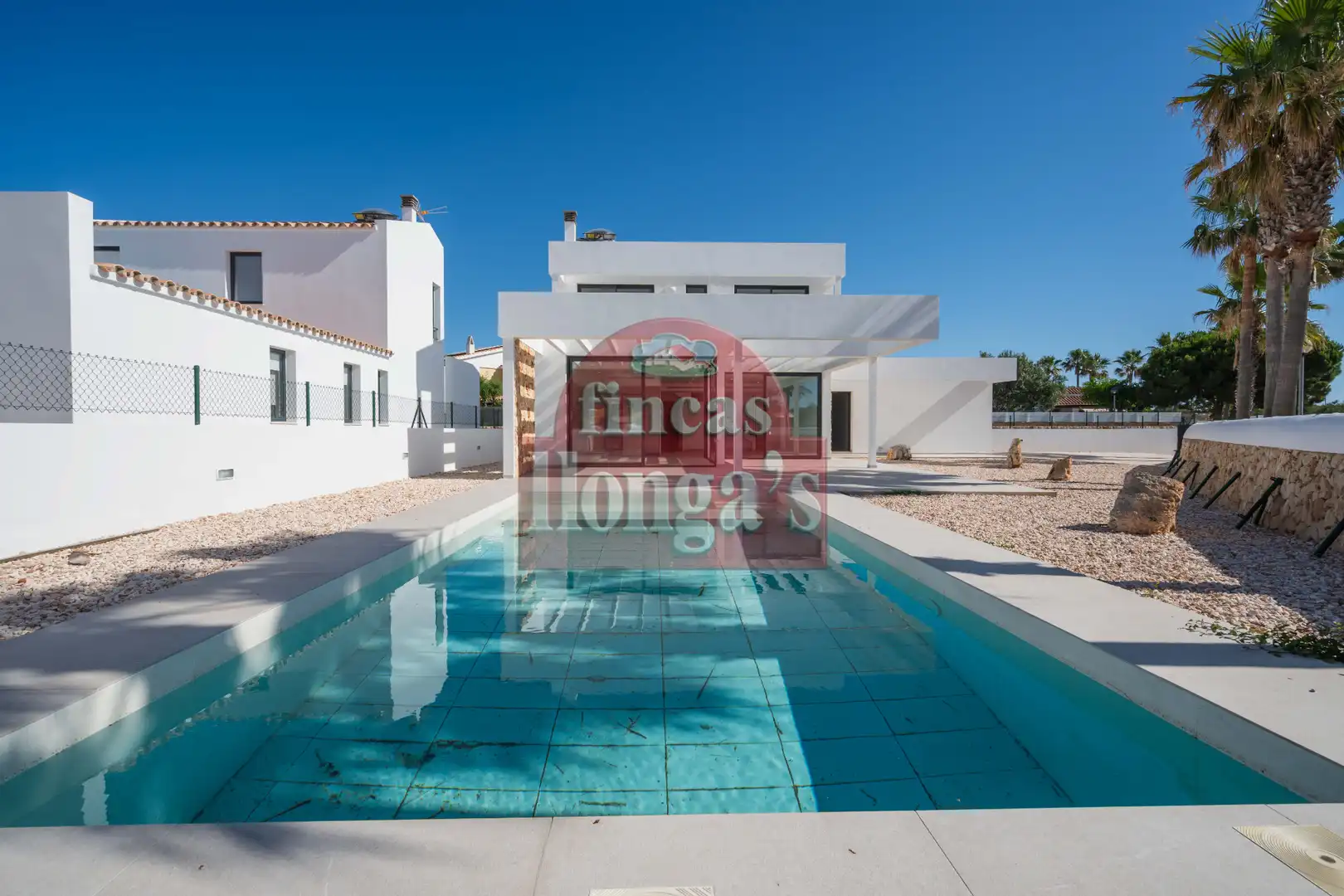 Vista exterior de Casa o chalet en venta en Ciutadella de Menorca con Jardín privado, Terraza y Piscina