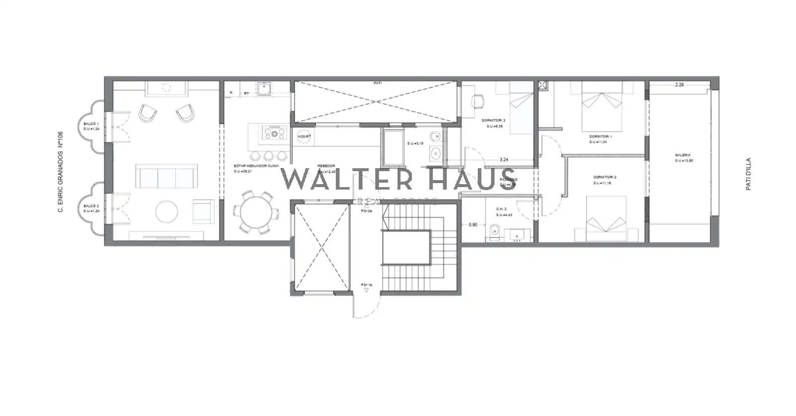 Wohnung mit Balkon zum Verkauf in Carrer d'Enric Granados, imagen 32