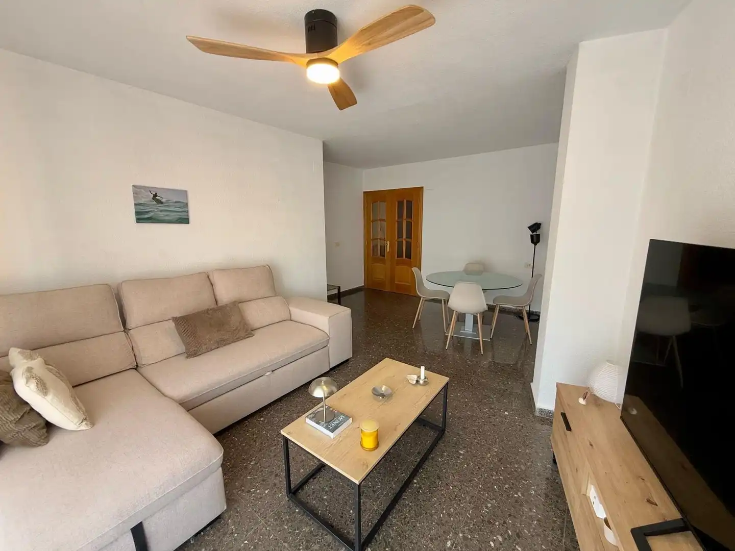 Living room of Flat for rent in Burjassot  with Furnished and Balcony