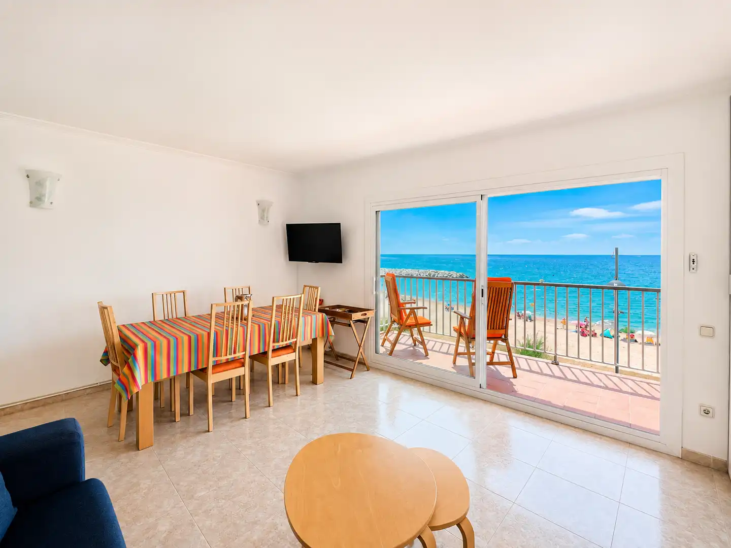 Menjador de Apartament de lloguer en Calonge i Sant Antoni amb Calefacció, Terrassa i Moblat