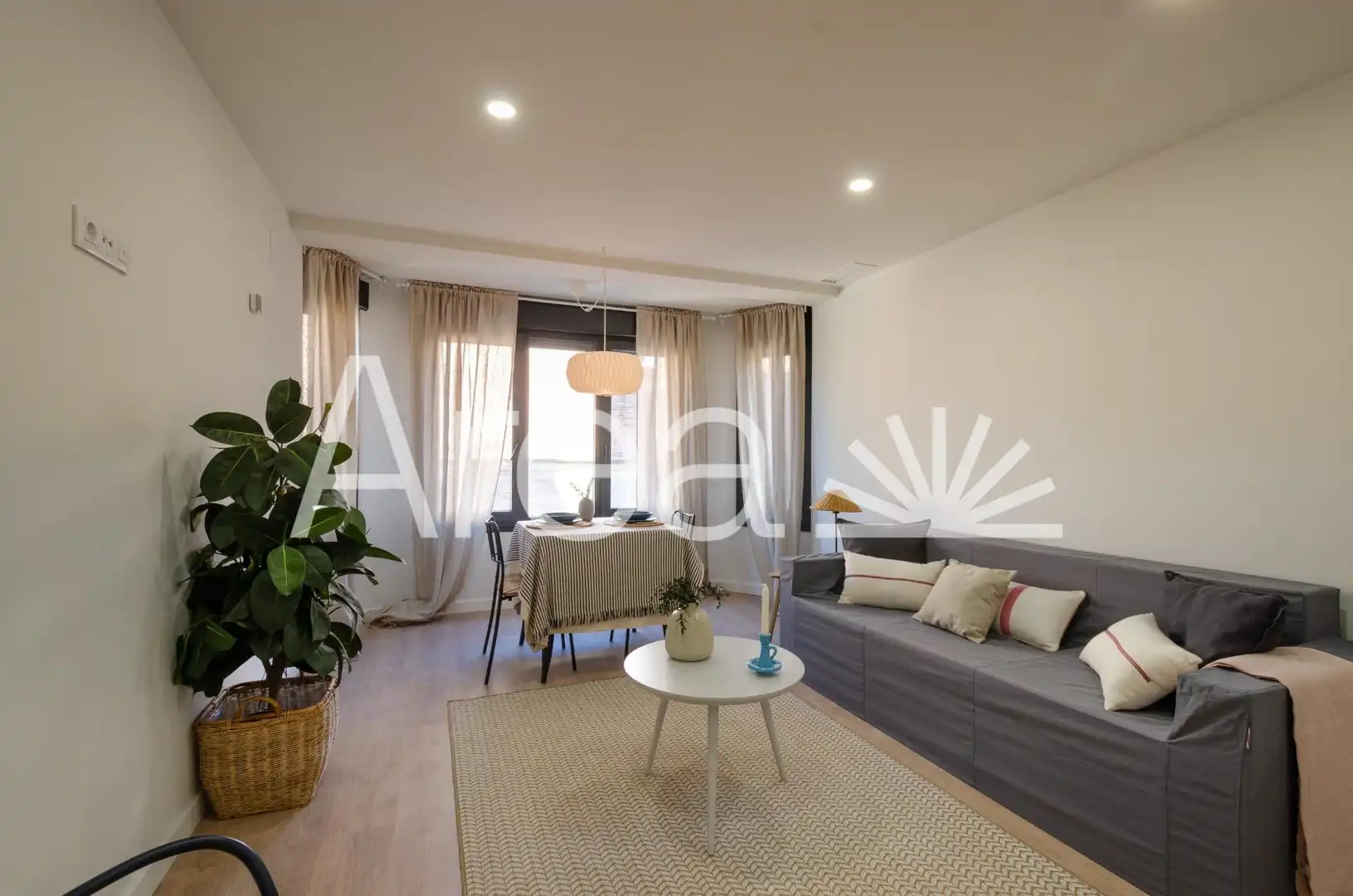 Sala de estar de Piso en venta en Mataró con Aire acondicionado y Parquet