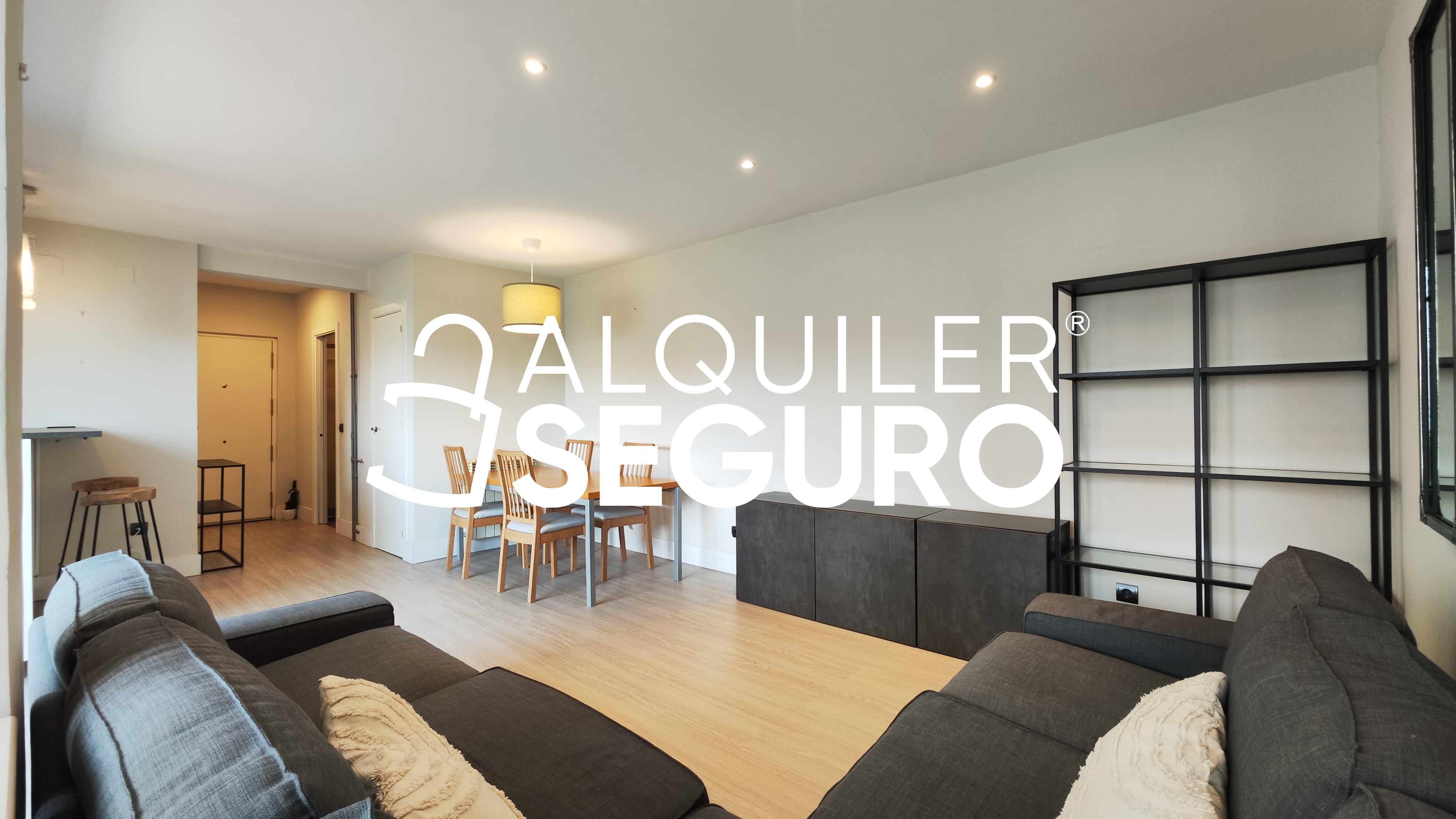 Sala d'estar de Pis de lloguer en  Madrid Capital amb Aire condicionat, Calefacció i Moblat