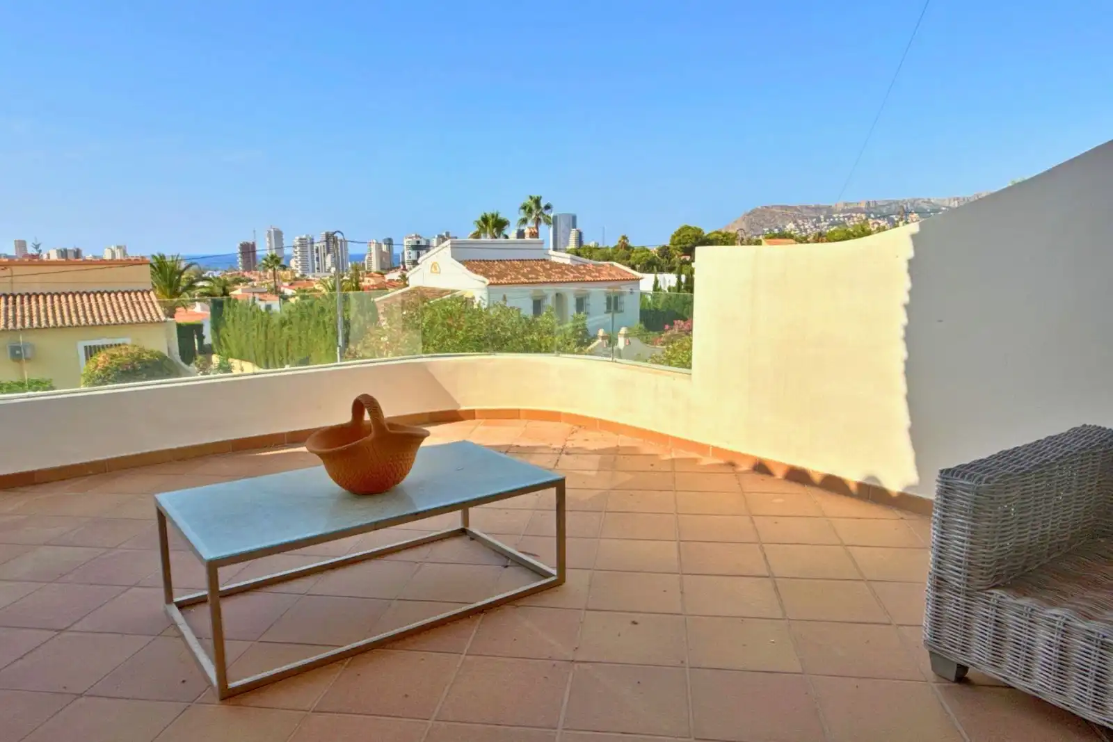 Terraza de Casa o chalet de alquiler en Calpe / Calp con Aire acondicionado, Calefacción y Terraza