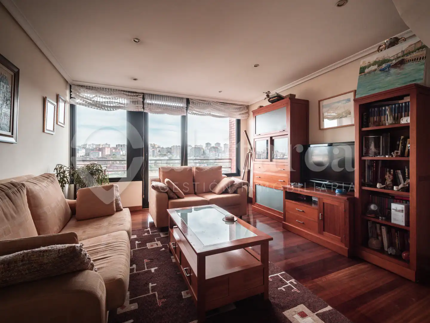 Wohnzimmer von Maisonette zum Verkauf in Santander mit Heizung, Parkett und Abstellraum