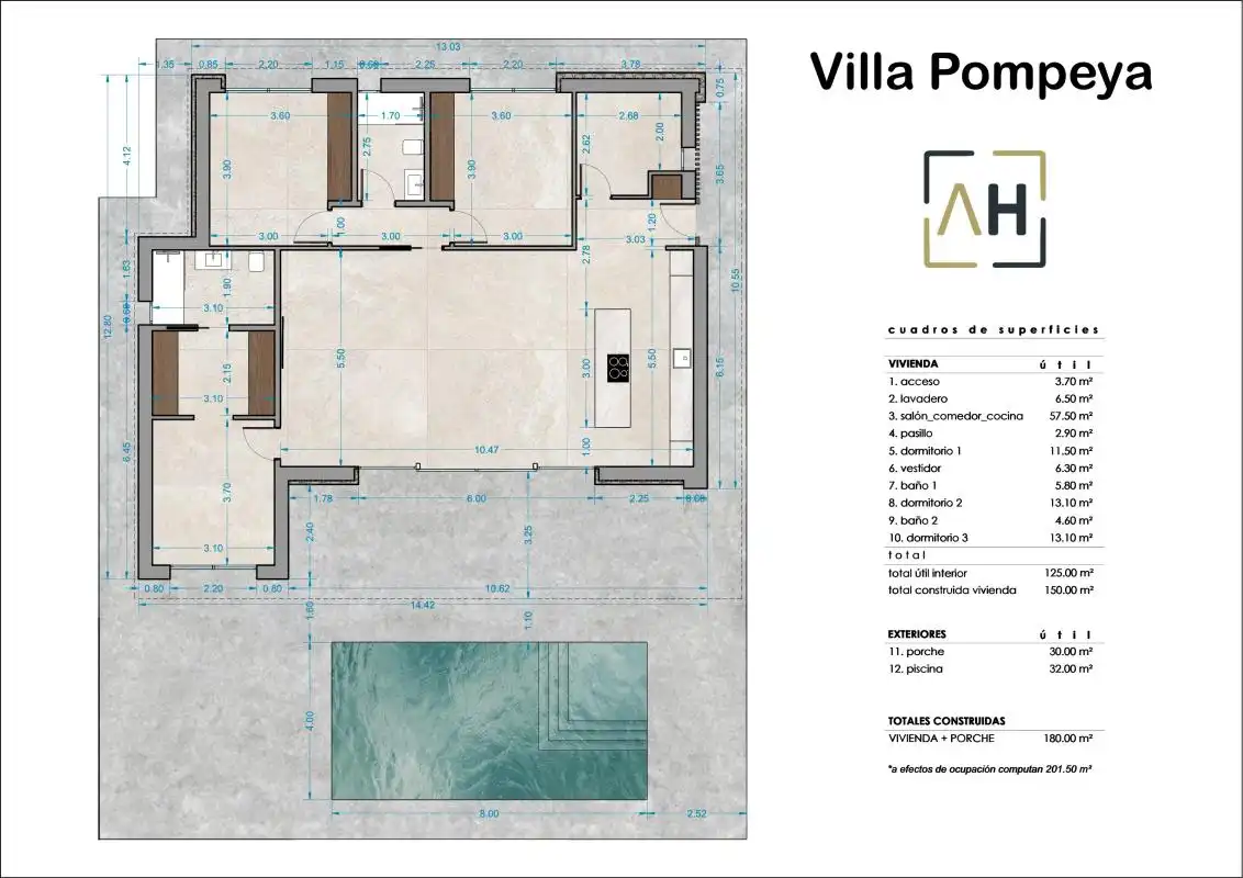 Villa mit Pool zum Verkauf in Hondón de los Frailes, imagen 8