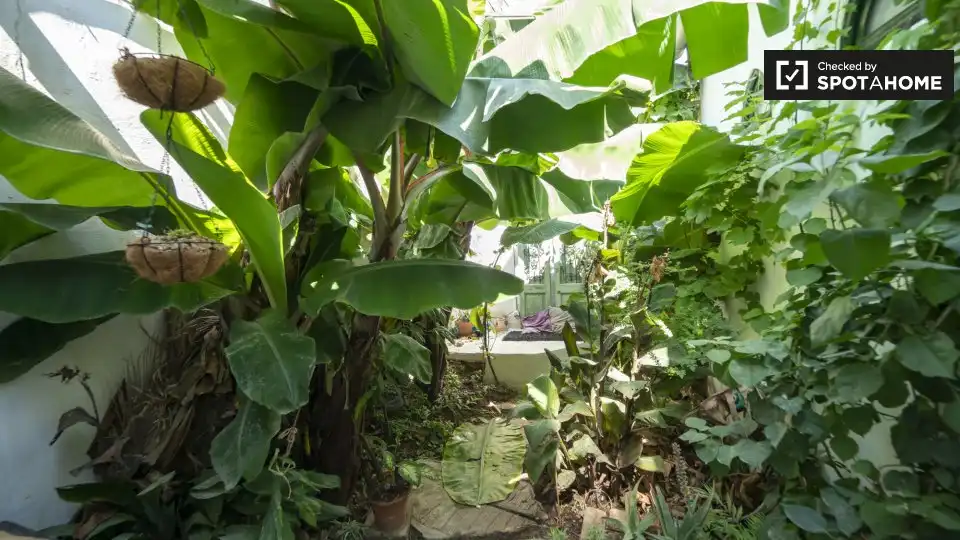 Jardín de Piso de alquiler en Valencia con Aire acondicionado, Calefacción y Amueblado