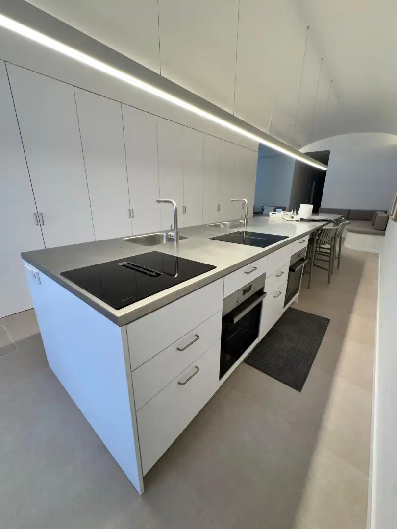 Küche von Wohnung zur untervermieten in Valencia mit Klimaanlage, Terrasse und Möbliert