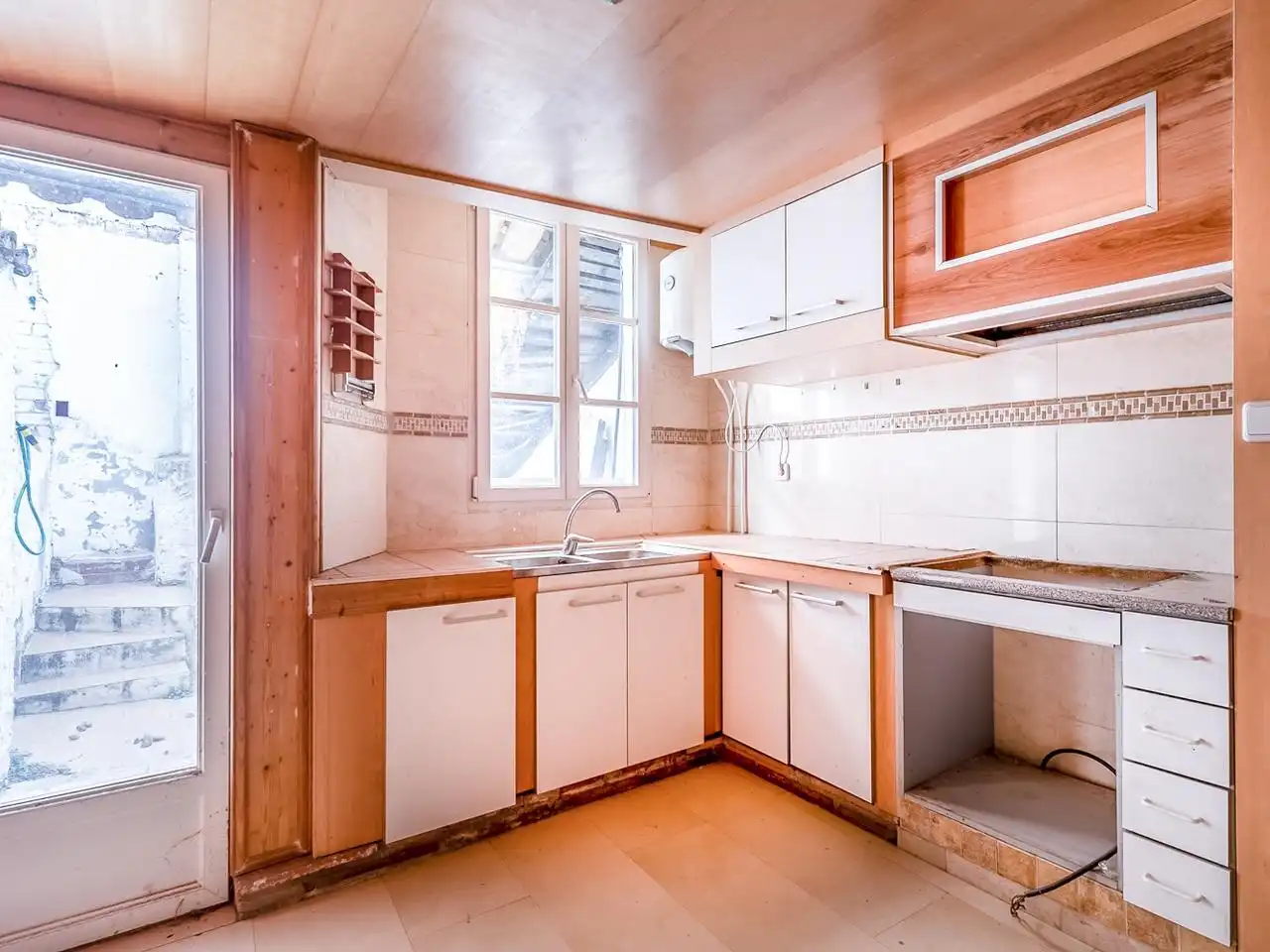 Cocina de Casa adosada en venta en Les Borges Blanques con Parquet
