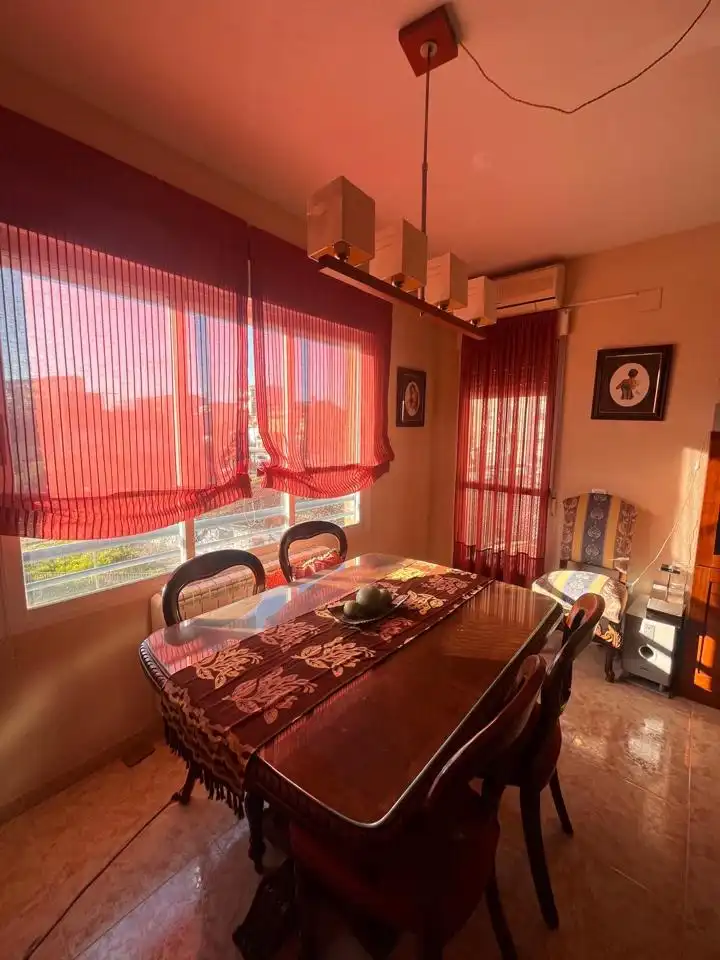 Dining room of Flat for sale in Plasencia  with Terrace and Furnished