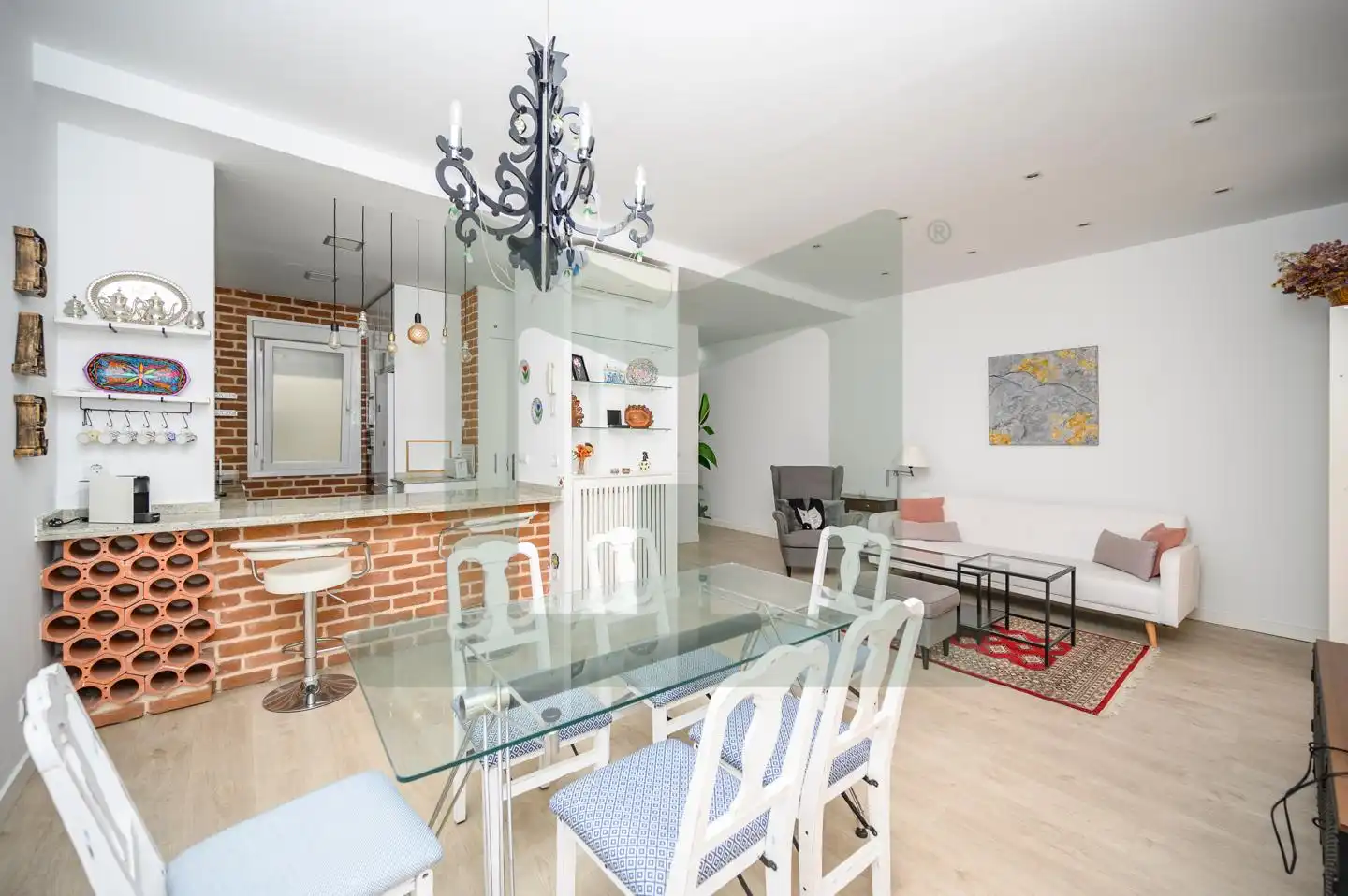 Esszimmer von Wohnung zur Miete in Madrid mit Klimaanlage, Heizung und Terrasse