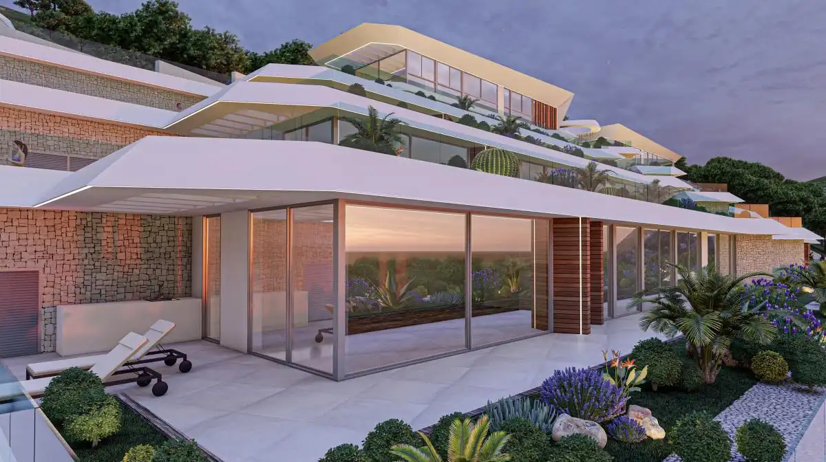 Vista exterior de Casa o xalet en venda en Calpe / Calp amb Jardí privat i Piscina