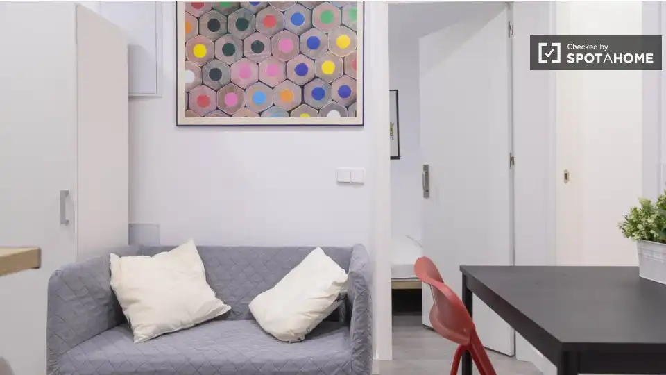 Appartamento con terrazza in affitto a Barrio de Salamanca