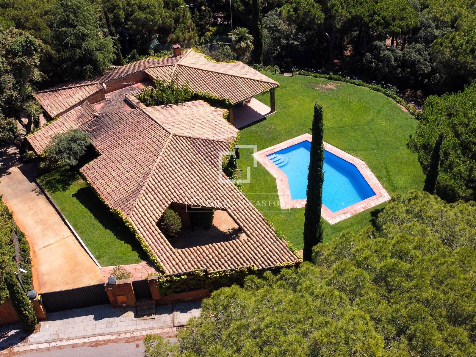 Garden of House or chalet for sale in Sant Andreu de Llavaneres  with Air Conditioner, Private garden and Swimming Pool