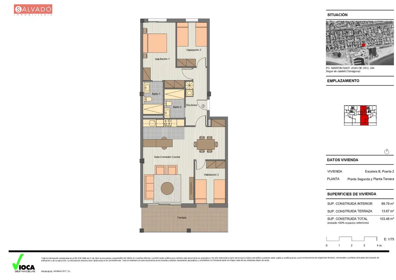 Flat for sale in Calafell  with Air Conditioner, Heating and Terrace
