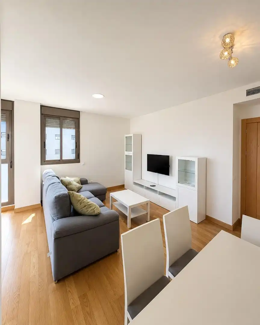 Living room of Flat for rent in Almería  with Air Conditioner and Furnished