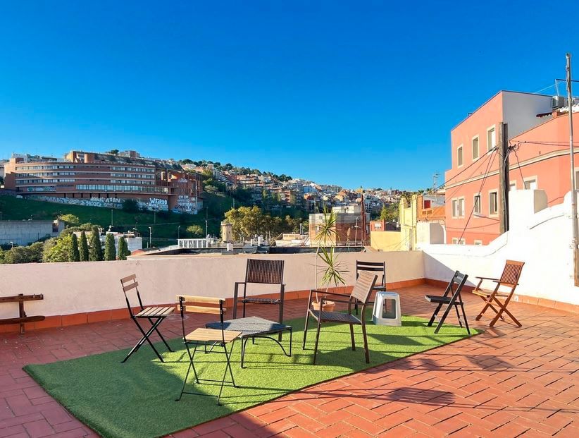 Terrace of Flat to rent in  Barcelona Capital  with Air Conditioner, Heating and Private garden