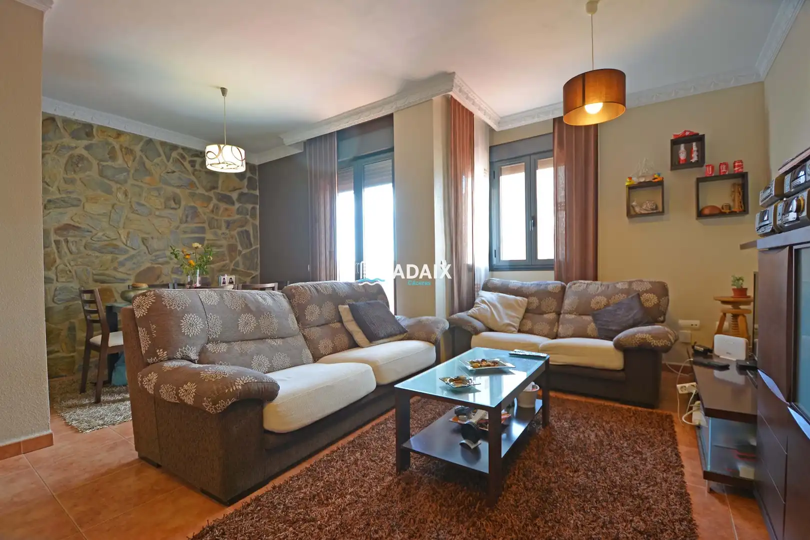 Sala de estar de Piso en venta en Cáceres con Aire acondicionado, Calefacción y Terraza