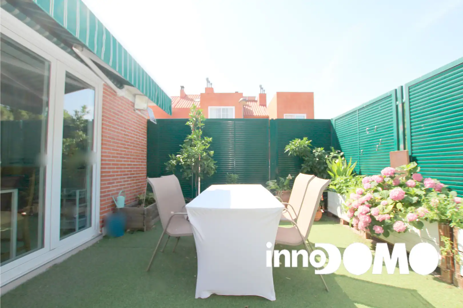 Terrassa de Casa adosada en venda en Getafe amb Aire condicionat, Calefacció i Jardí privat