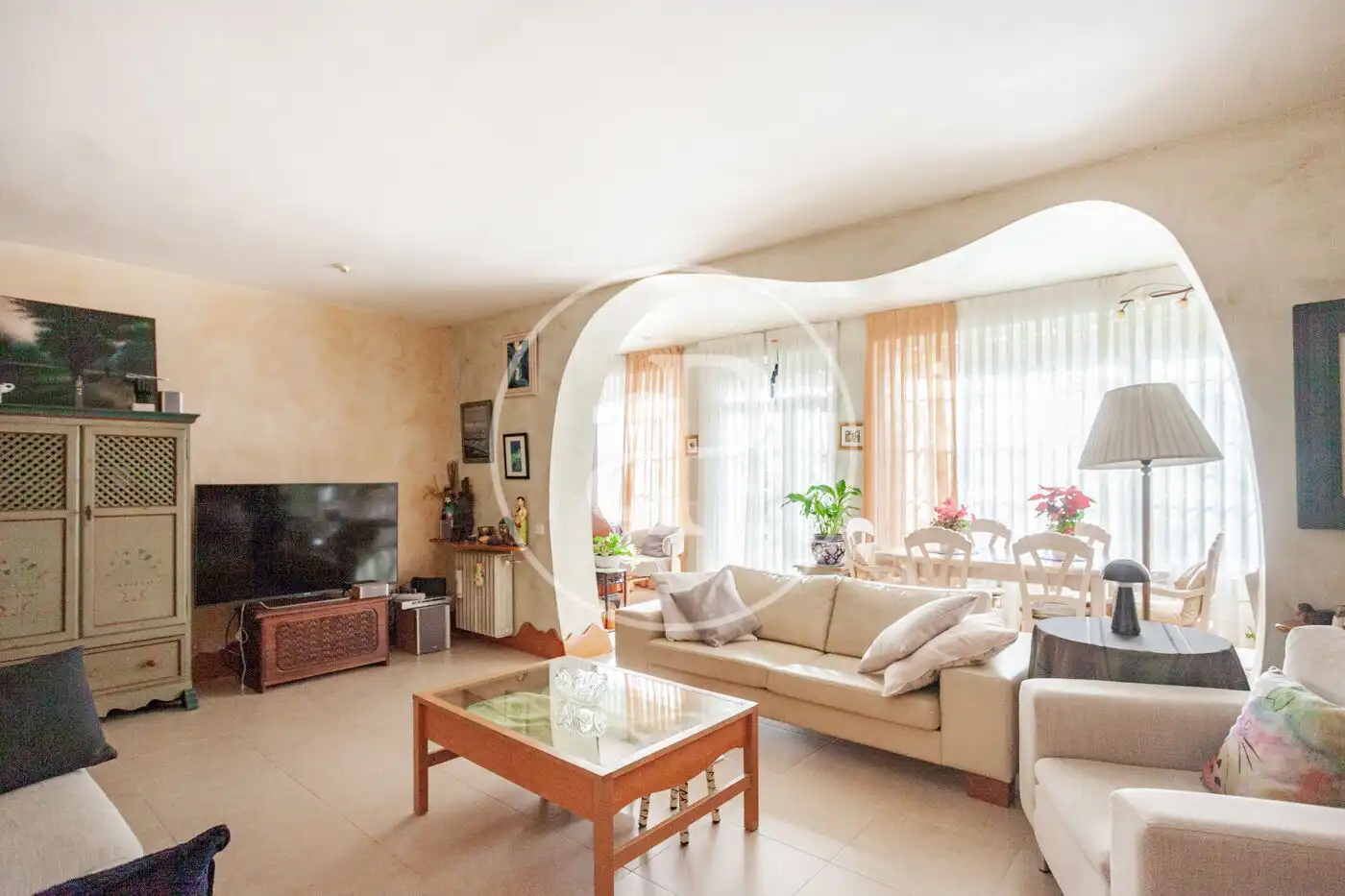 Living room of Detached homes for sale in Madrid  with Heating, Private garden and Terrace
