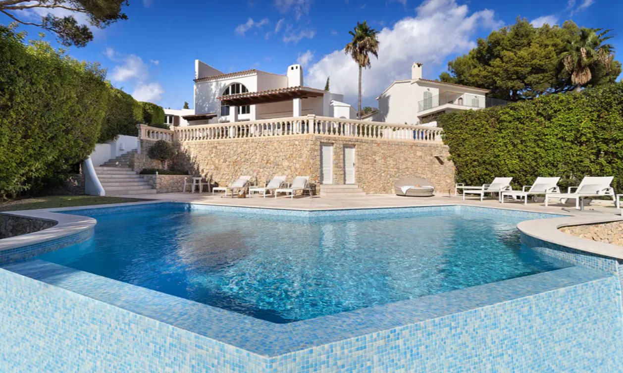 Swimming pool of House or chalet to rent in Andratx  with Air Conditioner, Private garden and Terrace